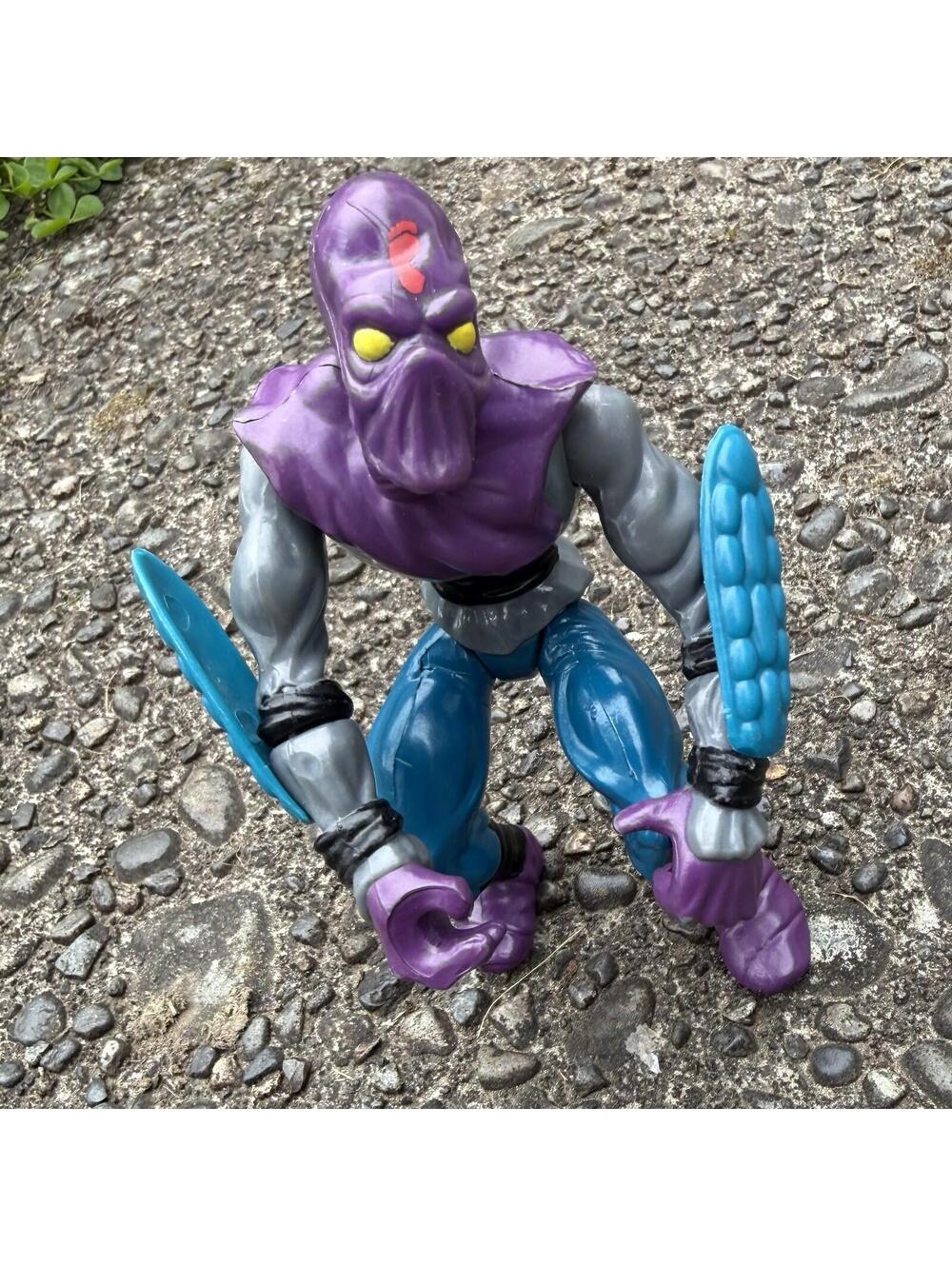⚔️Vintage 1988 Playmates Toys Mirage Studios Action Figure Purple Gray Blue